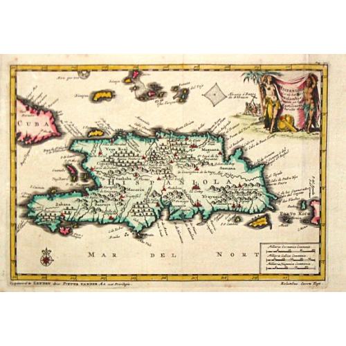 Old map image download for Hispaniola. 