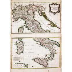 [Lot of 6 maps of Italy]