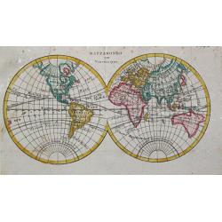 [ Lot of 6 world and thematic maps ] Climats d'Heures et de Mois.