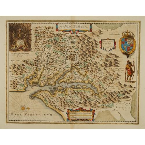 Old map image download for Nova Virginiae Tabula.