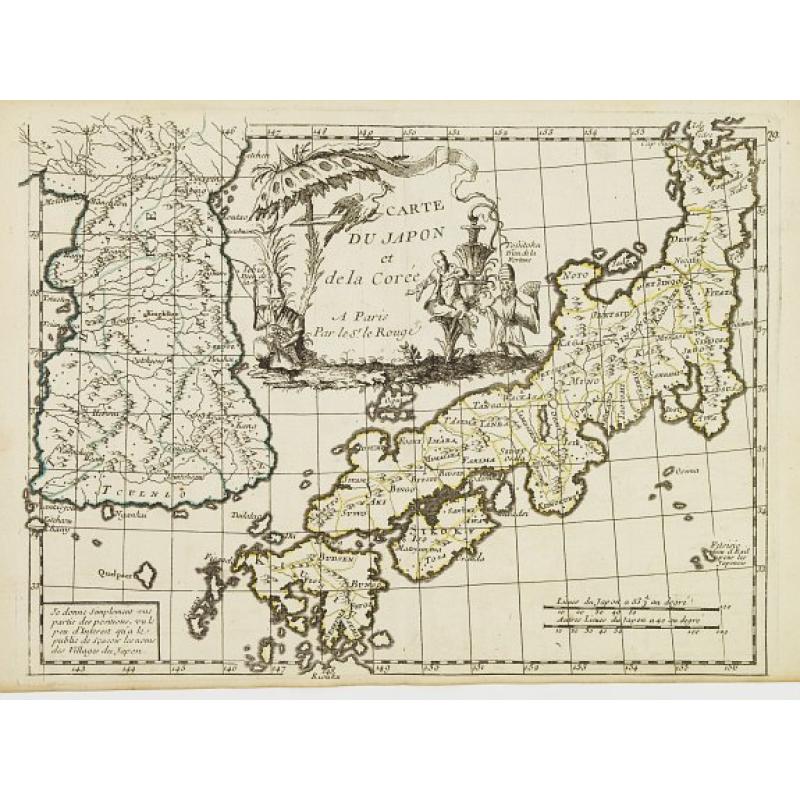 Carte du Japon et de la Corée.