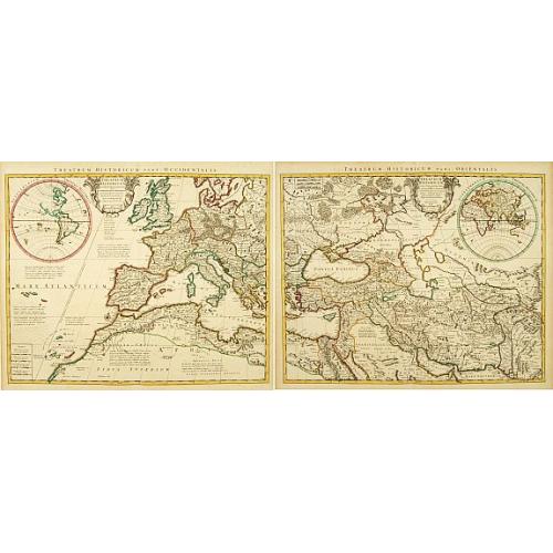 Old map image download for Theatrum Historicum pars Occidentalis.. pars Orientalis. [3 sheets]