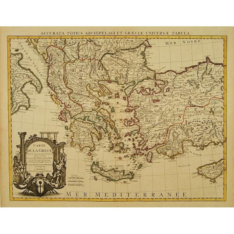 Carte de la Grece dressée sur un grand nombre de memoires..