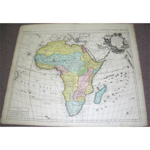 Old map image download for L'Afrique Dressee sur les Observations de Ms. de l'Academie Royale des Sciences?.