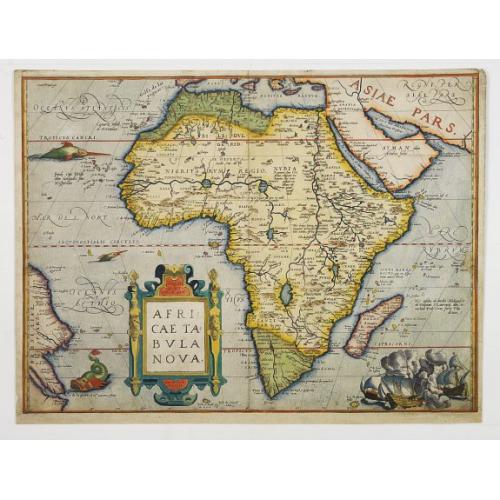 Old map image download for Africae Tabula Nova.