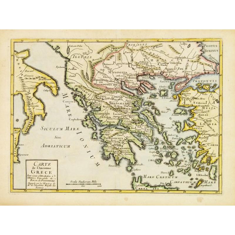 Carte de l'Ancienne Grece ..