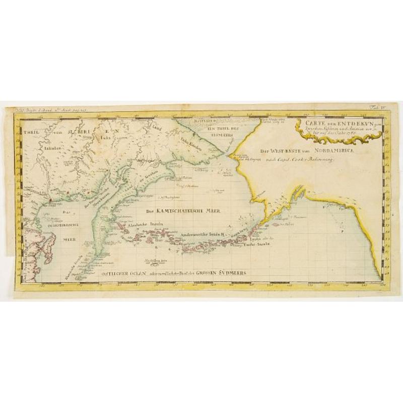 Carte der Entdekungen Zwischen Sibirien und America bis auf das Jahr 1780