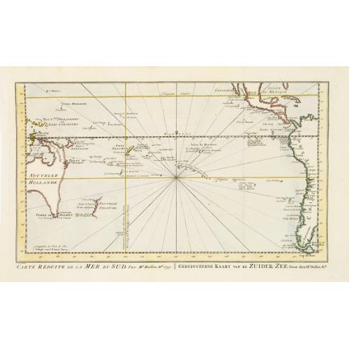 Old map image download for Carte réduite de la Mer du Sud.. Gereduceerde kaart van de Zuider-zee..