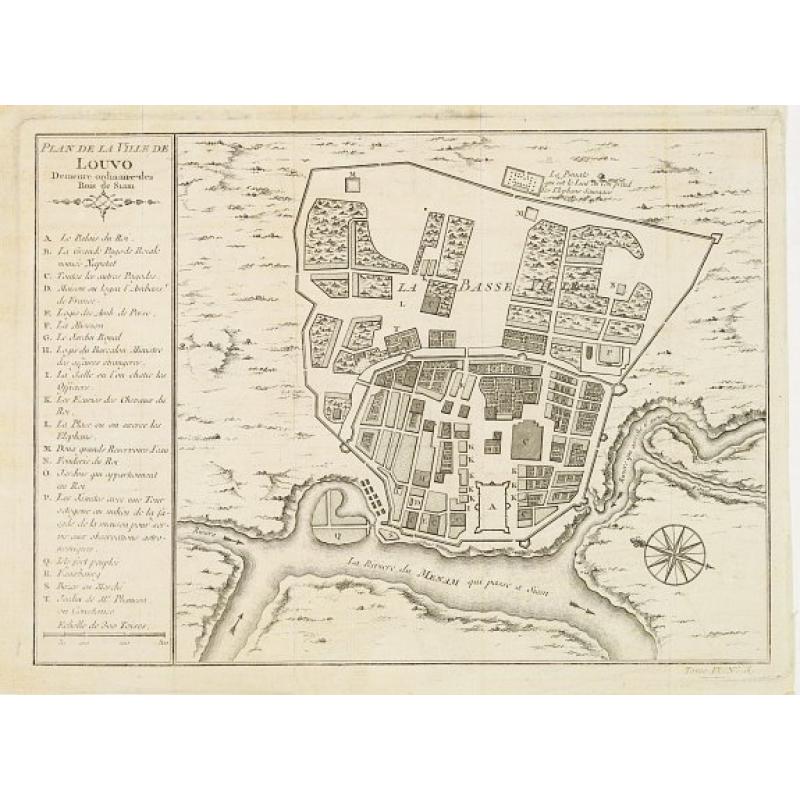 Plan de la ville de Louvo Demeure ordinaire des Rois de Siam.