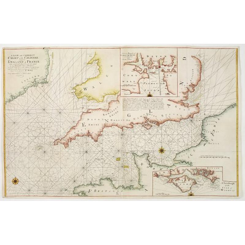 A new and correct chart of the channel between England & France..