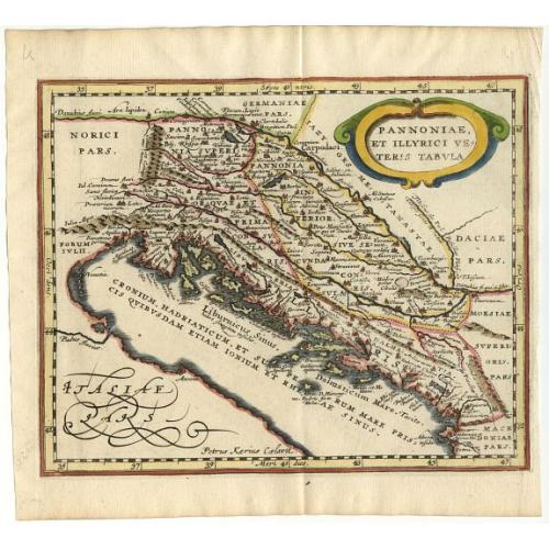 Old map image download for Pannoniae, et Illyrici Veteris Tabula