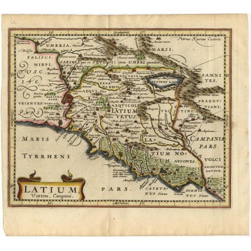 Old map image download for Latium Vestini, Campani