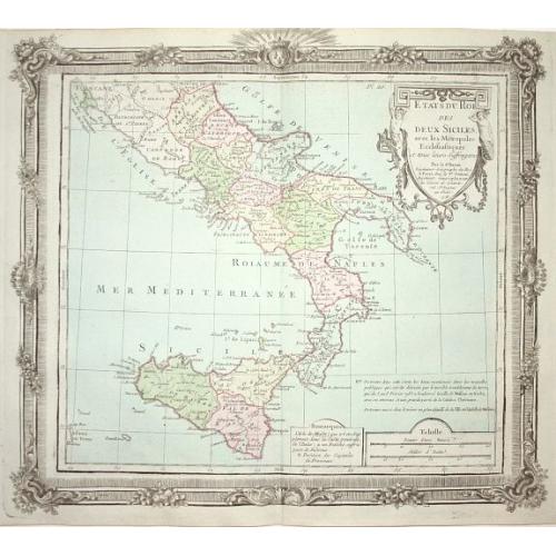 Old map image download for Estats du Roi des Duex Siciles..