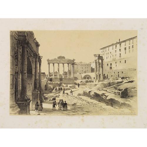 Old map image download for Rome - Forum Romanum, Capitole, Via Sacra, Ruines..