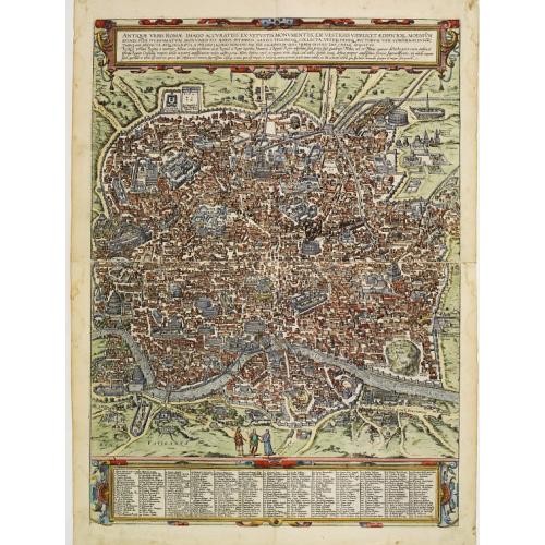 Old map image download for Antiquae urbis Romae imago accuratiss..