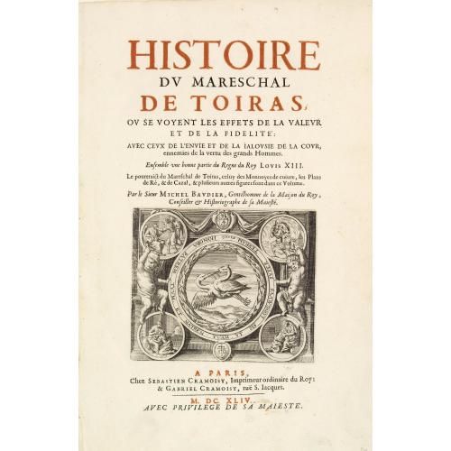 Old map image download for Titlepage: Histoire du Mareschal de Toiras..