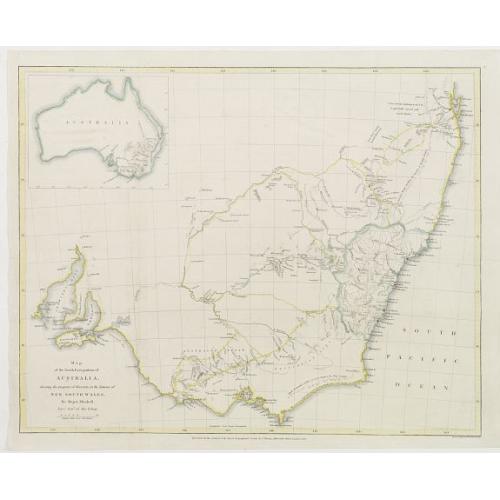 Old map image download for Map of the South East portion of Australia..