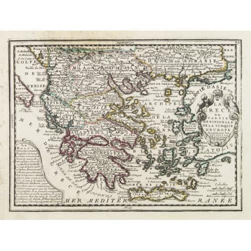 Old map image download for La Grece ou Partie Meridionale de la Turquie d'Europe..