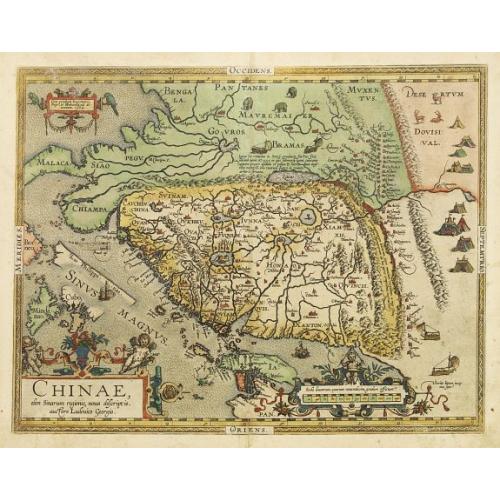 Old map image download for Chinae, olim Sinarum Regionis, nova descriptio. auctore Ludovico Georgio.