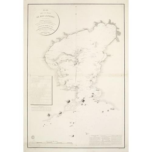 Old map image download for Plan de la Baie de Rio-Janeiro..