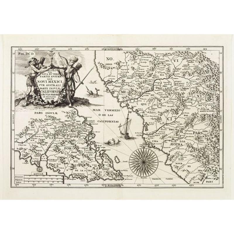 Delineatio Nova Et Vera Partis Australis Novi Mexici.