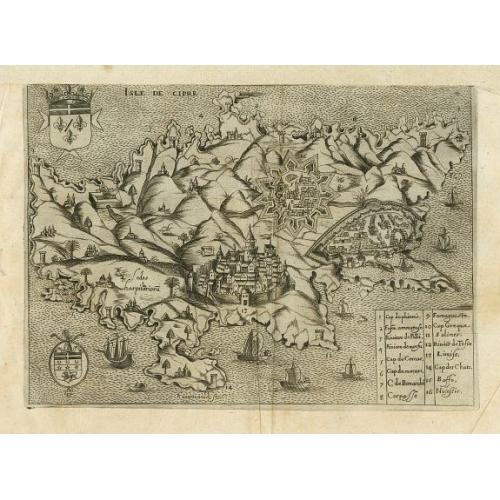 Old map image download for Isle de Cipre.