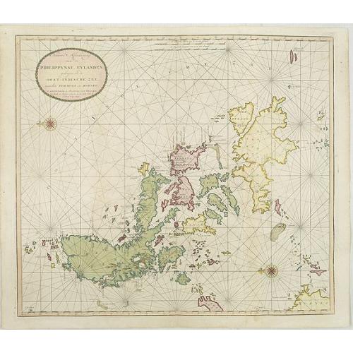 Old map image download for Nieuwe Afteekening van de PHILIPPYNSE EYLANDEN geleegen in de Oost-Indische Zee tusschen Formosa en Borneo.