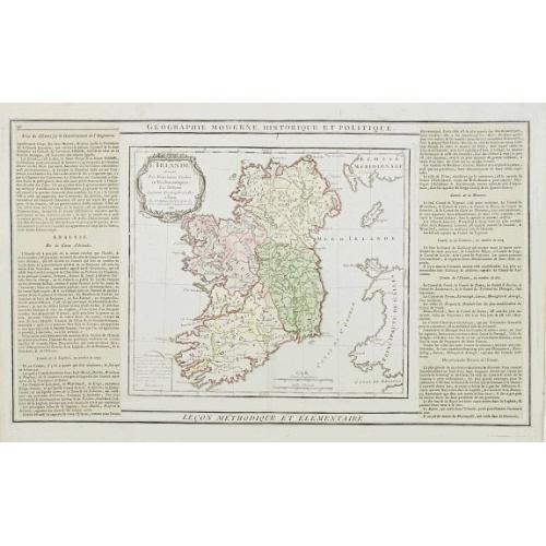 Old map image download for L'Irlande divisée..