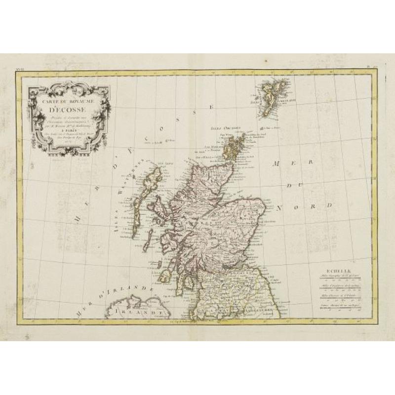 Carte Du Royame D'Ecosse..