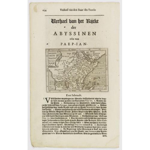 Old map image download for Abyssinen / Acomath .I. Turcarum Imperator .XIIX. Ex Stirp. Ottomannica. / Abissinorum Imperium.