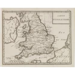 Carte d'Angleterre.