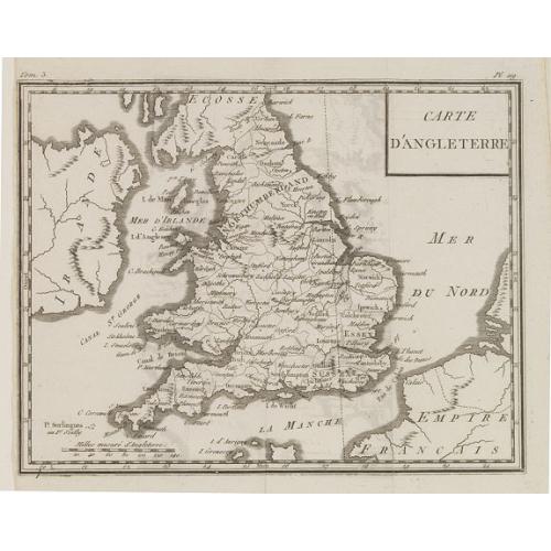 Old map image download for Carte d'Angleterre.