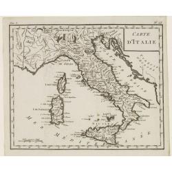 Carte d'Italie.