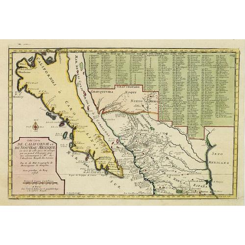 Old map image download for Cette Carte de Californie et du Nouveau Mexique. . .