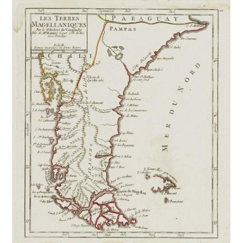 Old map image download for Les Terres Magéllaniques.