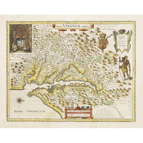 Old map image download for Nova Virginiae Tabula.