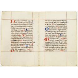 A double leaf from a breviary.