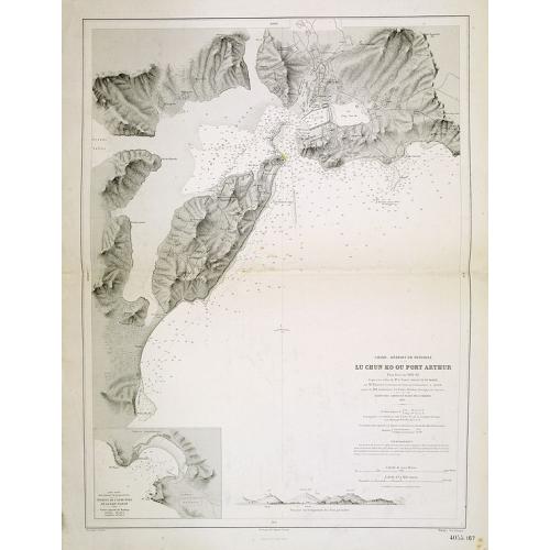 Old map image download for Chine - Détroit de Petchily. Lu Chun Ko ou Port Arthur.