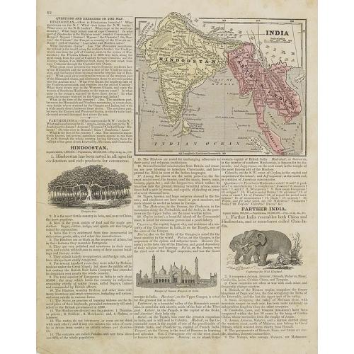 Old map image download for Persia and Arabia. / India and Malaysia.