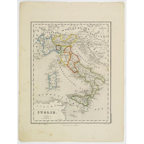 Old map image download for Italie.