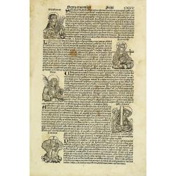 [Text page with Saints and Martyrs, folio CXXV ].