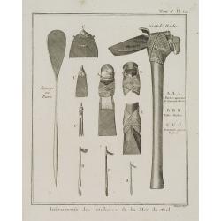 Instruments des Insulaires de la Mer du Sud. [Tome II Pl. 14.]