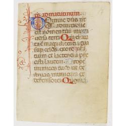 A manuscript leaf from a Book of Hours.