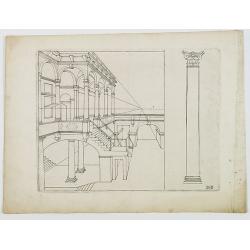 [Perspective and a corinthian column].