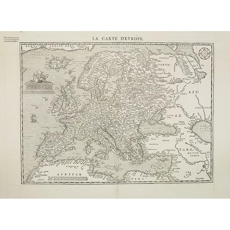 Europae. La carte d\'Europe.