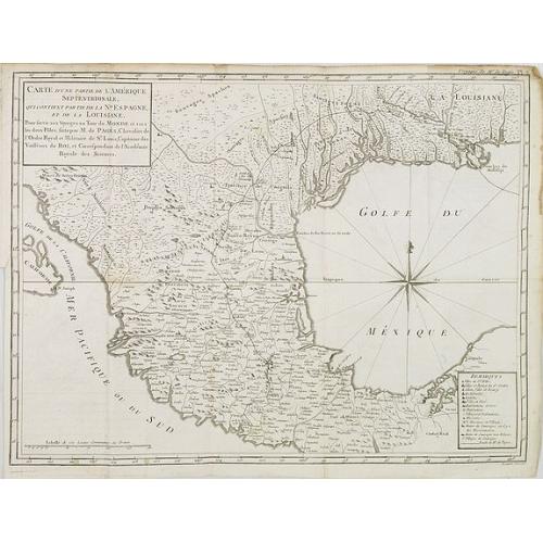 Old map image download for Carte d\'une partie de l\'Amerique.. et de la Louisiane..