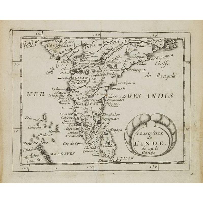 Presqu''isle de L'Inde de ça le Gange.