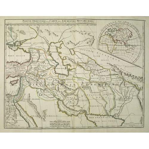 Old map image download for Carte pour servir à la lecture de l\'histoire ancienne des Egyptiens, des Carthaginois, des Assyriens, des Babyloniens, des Medes, des Perses, des Macedoniens, des Grecs: par M. Rollin ancien recteur de l\'université de Paris.