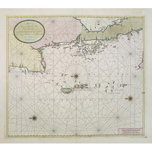 Old map image download for Afteekening van een gedeelte van de kust van Arracam, Pegu en Siam van de rivier Arracam, tot aan de Noordhoek van 't Eyland Sumatra.