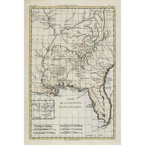 Old map image download for Carte de la Louisiane, et de la Floride.